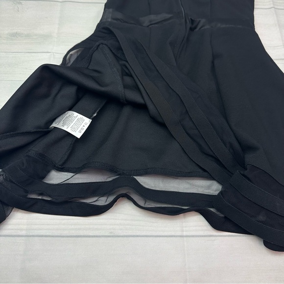 Calvin Klein Girls Illusion Mesh Bow Front Dress Black Size 7 Regular - Picture 9 of 10